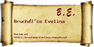 Bruchács Evelina névjegykártya